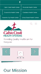 Mobile Screenshot of cabincreekhealth.com