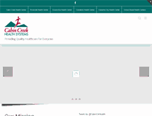 Tablet Screenshot of cabincreekhealth.com